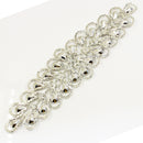 Gorgeous Diamante Trim Motif Rhinestone Bridal Applique for Wedding Dress Decor Hot Fix or Sew On