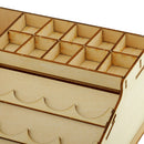 Wood Epoxy Tools Storage Boxes Paint Bottle Brushes Rack Model Organizer