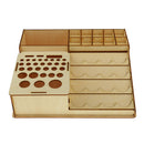 Wood Epoxy Tools Storage Boxes Paint Bottle Brushes Rack Model Organizer