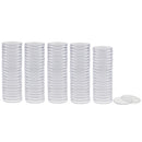 100 Piece Clear Coin Capsules Containers Holders Coins Storage Boxes Case 40mm