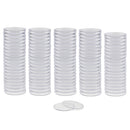 100 Piece Clear Coin Capsules Containers Holders Coins Storage Boxes Case 40mm