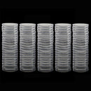 100 Piece Clear Coin Capsules Containers Holders Coins Storage Boxes Case 40mm