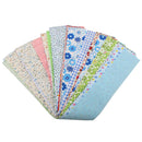 30 Pieces 100%Cotton Floral Plaid Fabric Applique Cloth Bedding Patchwork 50x5cm