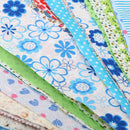 30 Pieces 100%Cotton Floral Plaid Fabric Applique Cloth Bedding Patchwork 50x5cm