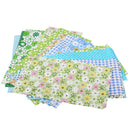 25 Pieces Green Cotton Fabric DIY Sewing Quilting Cloth Bedding Patchwork 20x10cm