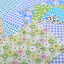 25 Pieces Green Cotton Fabric DIY Sewing Quilting Cloth Bedding Patchwork 20x10cm