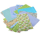 25 Pieces Green Cotton Fabric DIY Sewing Quilting Cloth Bedding Patchwork 20x10cm