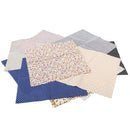 12 Pieces Dark Color Dot Plaid Cotton Fabric Pre-Cut Quilt Cloth Fabric 25x25cm