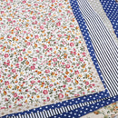 12 Pieces Dark Color Dot Plaid Cotton Fabric Pre-Cut Quilt Cloth Fabric 25x25cm
