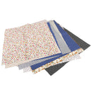12 Pieces Dark Color Dot Plaid Cotton Fabric Pre-Cut Quilt Cloth Fabric 25x25cm