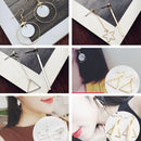 36 Pieces Silver & Gold Trendy Geometric Simple Earring Finding Charms Craft
