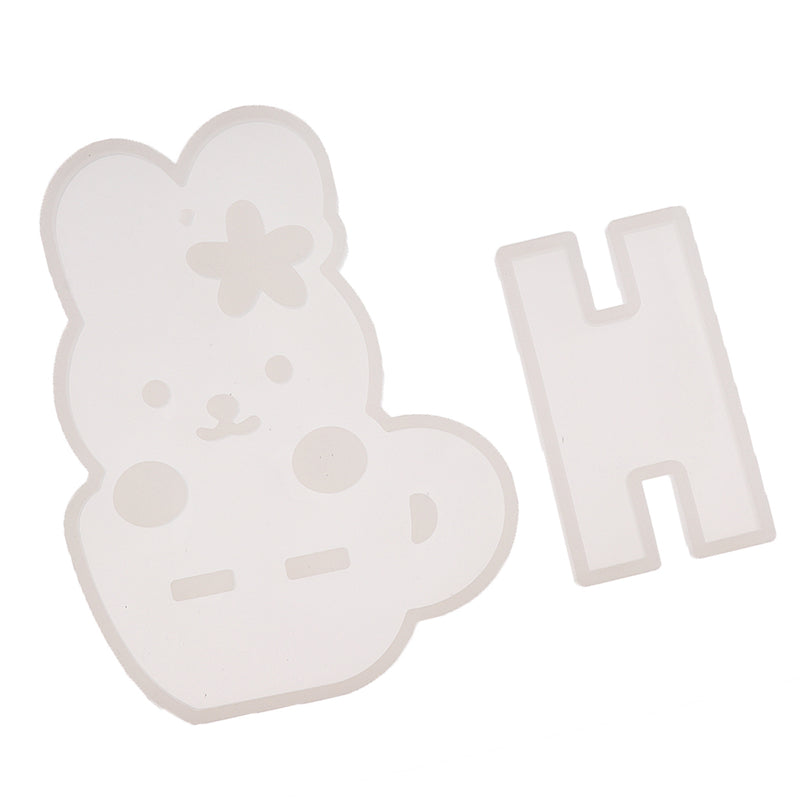 1 Piece Rabbit Silicone Mold for Crystal Phone Holder Stand Making Craft Tool