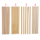5 Pieces Balsa Wood Sticks Strips for Airplane Boat Model DIY Crafts 8x12mm