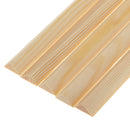 5 Pieces Pine Wood Sticks Strips for Airplane Boat Model DIY Crafts 10x12mm