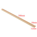 5 Pieces Pine Wood Sticks Strips for Airplane Boat Model DIY Crafts 10x12mm
