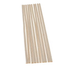 5 Pieces Balsa Wood Semi Circle Sticks Strips for Model DIY Crafts 10x12mm