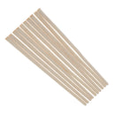 5 Pieces Balsa Wood Semi Circle Sticks Strips for Model DIY Crafts 10x12mm