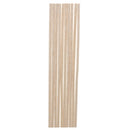 5 Pieces Balsa Wood Semi Circle Sticks Strips for Model DIY Crafts 10x12mm