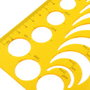 Plastic Drawing Ruler Templates Drawing Round Circle Drawing Tools for Quilting Patchwork