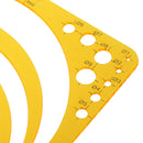 Plastic Drawing Ruler Templates Drawing Round Circle Drawing Tools for Quilting Patchwork