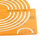 PLASTIC LARGE ISOMETRIC ELLIPSE DRAWING STENCIL STUDENTS MATH RULER CRAFT