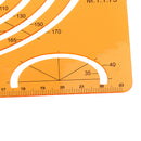 PLASTIC LARGE ISOMETRIC ELLIPSE DRAWING STENCIL STUDENTS MATH RULER CRAFT