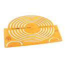 PLASTIC LARGE ISOMETRIC ELLIPSE DRAWING STENCIL STUDENTS MATH RULER CRAFT