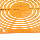 PLASTIC LARGE ISOMETRIC ELLIPSE DRAWING STENCIL STUDENTS MATH RULER CRAFT