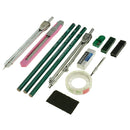 15 Piece/set Drawing Tools Kit Drafting Template Ruler Pencils Office Supplies
