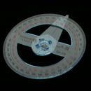 All Circular 10 cm Plastic 360 Degree Protractor Pointer Ruler Angular Viewer Swing Arm School Office Supplies