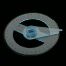 All Circular 10 cm Plastic 360 Degree Protractor Pointer Ruler Angular Viewer Swing Arm School Office Supplies
