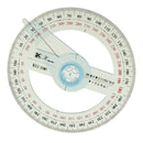 All Circular 10 cm Plastic 360 Degree Protractor Pointer Ruler Angular Viewer Swing Arm School Office Supplies