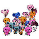 50 Pieces Assorted Animal Shaped Wooden Buttons Flat Embellishments for Sewing Crafting