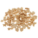 100 Pieces Wood Buttons 2 Hole Mixed Buttons Animal Buttons for DIY Sewing Craft