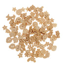 100 Pieces Wood Buttons 2 Hole Mixed Buttons Animal Buttons for DIY Sewing Craft
