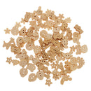 100 Pieces Wood Buttons 2 Hole Mixed Buttons Animal Buttons for DIY Sewing Craft