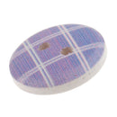100 Pieces 15mm Polka Dot Plaid Buttons Wood Buttons 2 Hole for Sewing Crafts