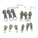 22 pieces/set Metal Zip Pullers Zipper Sliders Head Zipper Replacement Accessories Bronze