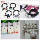 50 Pieces Mixed Color Round Clay Crystal Ball Spacer Beads for Jewelry Making Beading Crafts 10mm