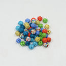 50 Pieces Mixed Color Round Clay Crystal Ball Spacer Beads for Jewelry Making Beading Crafts 10mm