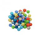 50 Pieces Mixed Color Round Clay Crystal Ball Spacer Beads for Jewelry Making Beading Crafts 10mm