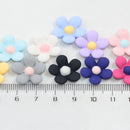 20 Pieces Resin Candy Color Flowers Flatback Scrapbooking DIY for Headwear Craft