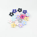20 Pieces Resin Candy Color Flowers Flatback Scrapbooking DIY for Headwear Craft