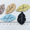 10 Pieces Fashion DIY Accessories Cute Glitter Leaves for DIY Hairpins Accessories Scrapbooking