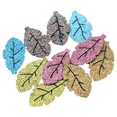 10 Pieces Fashion DIY Accessories Cute Glitter Leaves for DIY Hairpins Accessories Scrapbooking