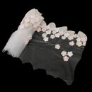 1 Yard Embroidered Flower Lace Trims Mesh Applique for Clothing Sewing Craft