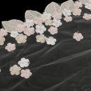 1 Yard Embroidered Flower Lace Trims Mesh Applique for Clothing Sewing Craft