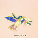 8 Pieces Assorted Iron On Embroidery Birds Applique Patches