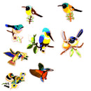 8 Pieces Assorted Iron On Embroidery Birds Applique Patches