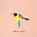 8 Pieces Assorted Iron On Embroidery Birds Applique Patches